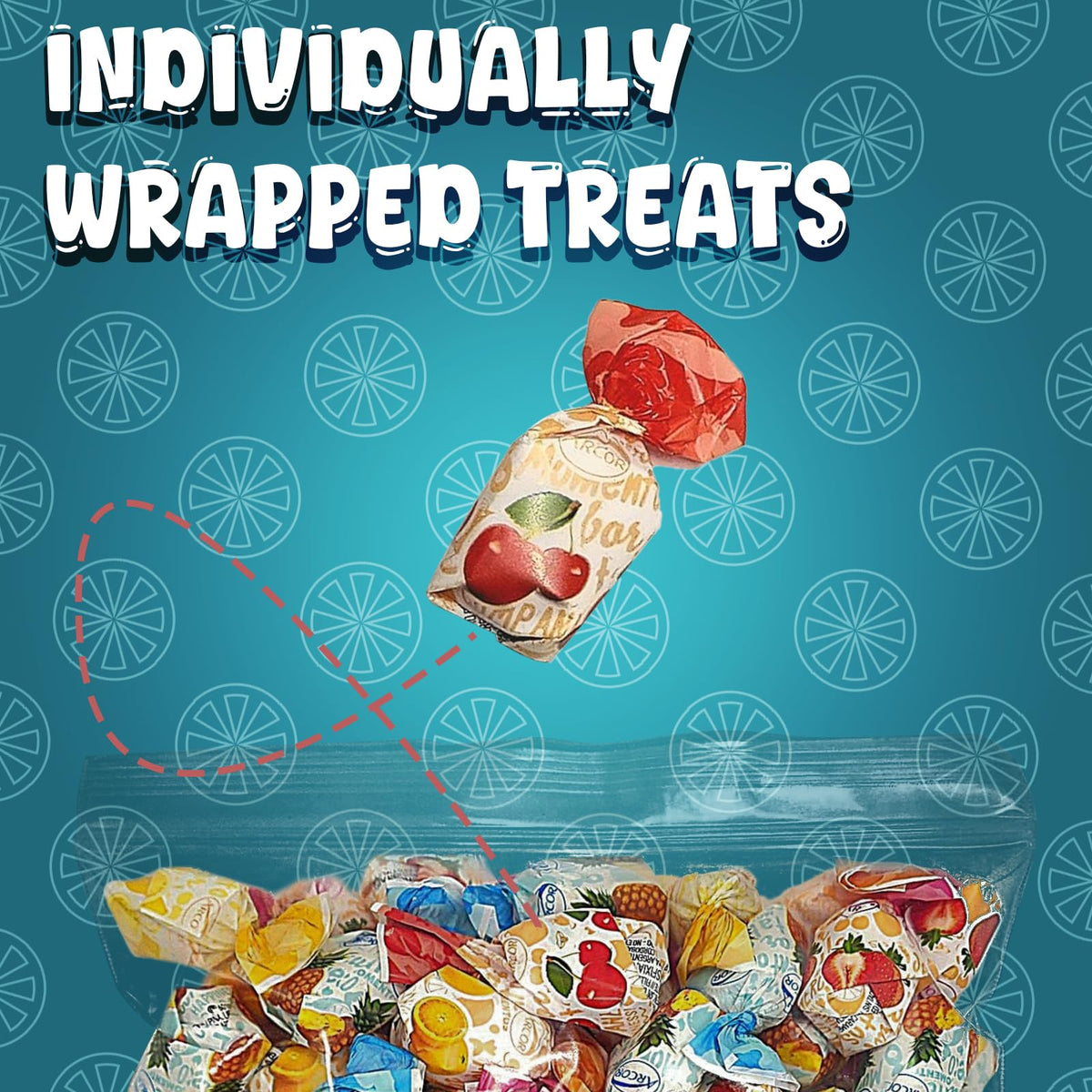 Fruit Filled Hard Candy Individually Wrapped - 2 lb Delicious Assorted Variety Pack for Snacking & Sharing - Mothers Day Candy, Basket Stuffers