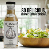 BRIANNAS - Home Style Asiago Caesar Dressing - Fine Salad Dressing made with Premium Ingredients - Gluten Free and Low Sugar Dressing - 32 oz. Bottles