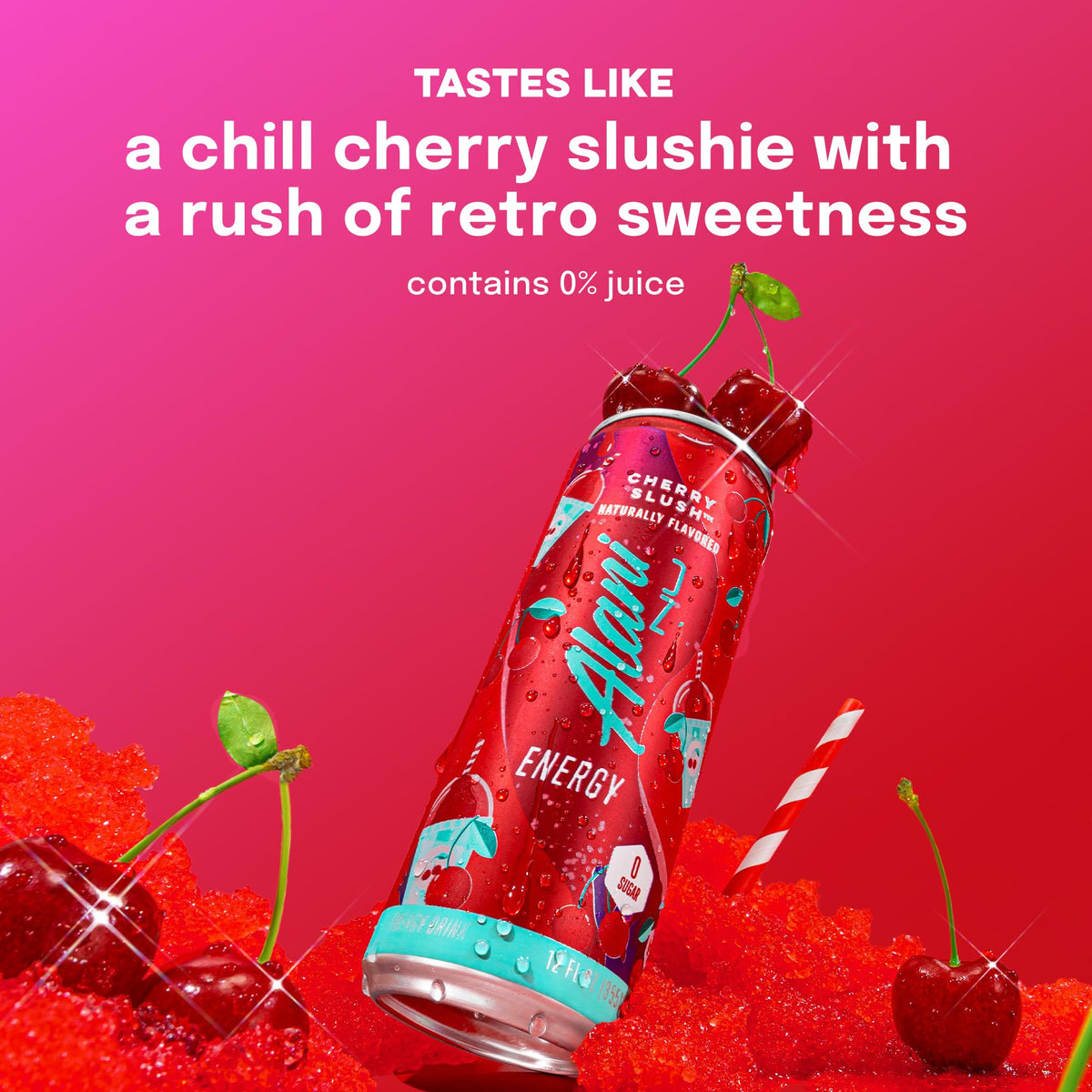 Alani Nu Cherry Slush Sugar Free Energy Drink (Pack of 12)