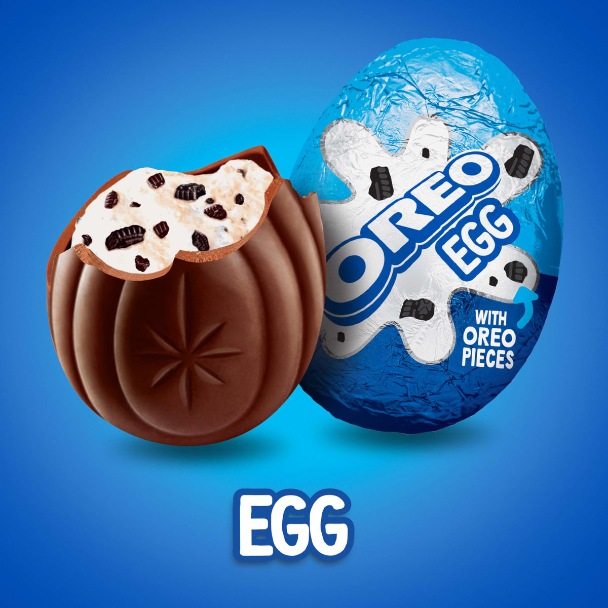 OREO Creme Filled Chocolate Candy Easter Egg, Easter Candy, 48 - 1.09 oz Eggs