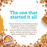 Grandy Organics Classic Granola - Certified Organic & Low Sugar Granola - 8g Protein - Non GMO & Dairy Free - Oats, Pumpkin Seeds, Cashews & Walnuts