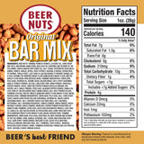 BEER NUTS Original Bar Mix - Crunchy Party Pretzels, Cheese Sticks, Sesame Sticks, Roasted Corn Nuts, & Original Roasted Sweet Glazed Salted Peanuts