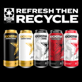 Rockstar Punched Energy Drink, Fruit Punch, 12 fl oz Cans (6 Pack)