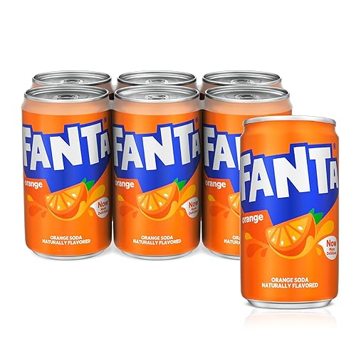 Fanta, 6 pack, 7.5 oz. mini cans