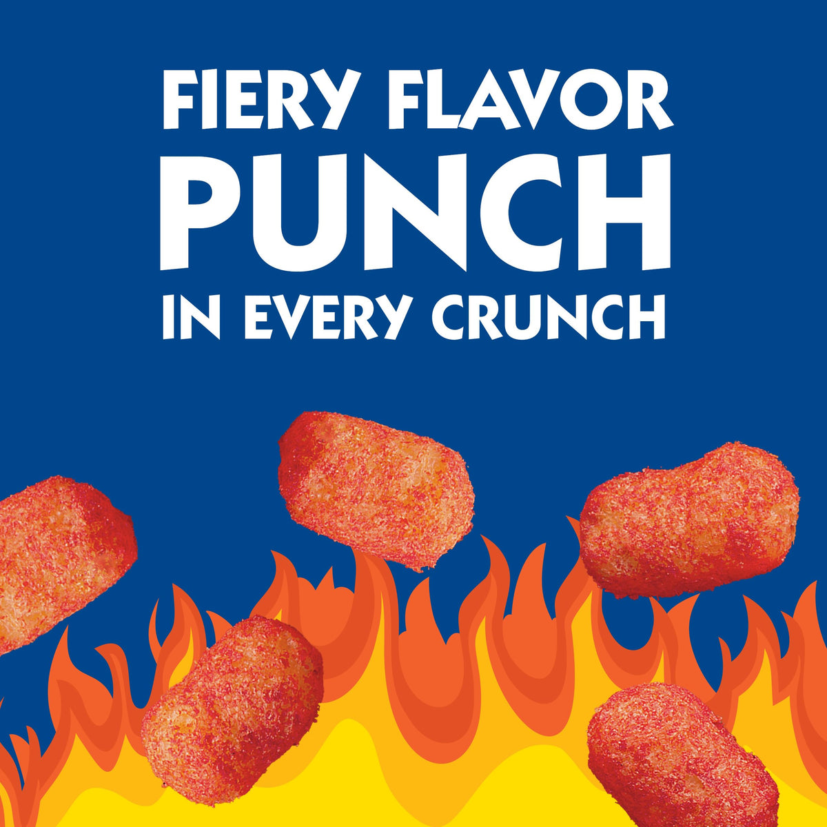 Andy Capp's Fire Tots, Puffcorn Snack, 1.5 oz.
