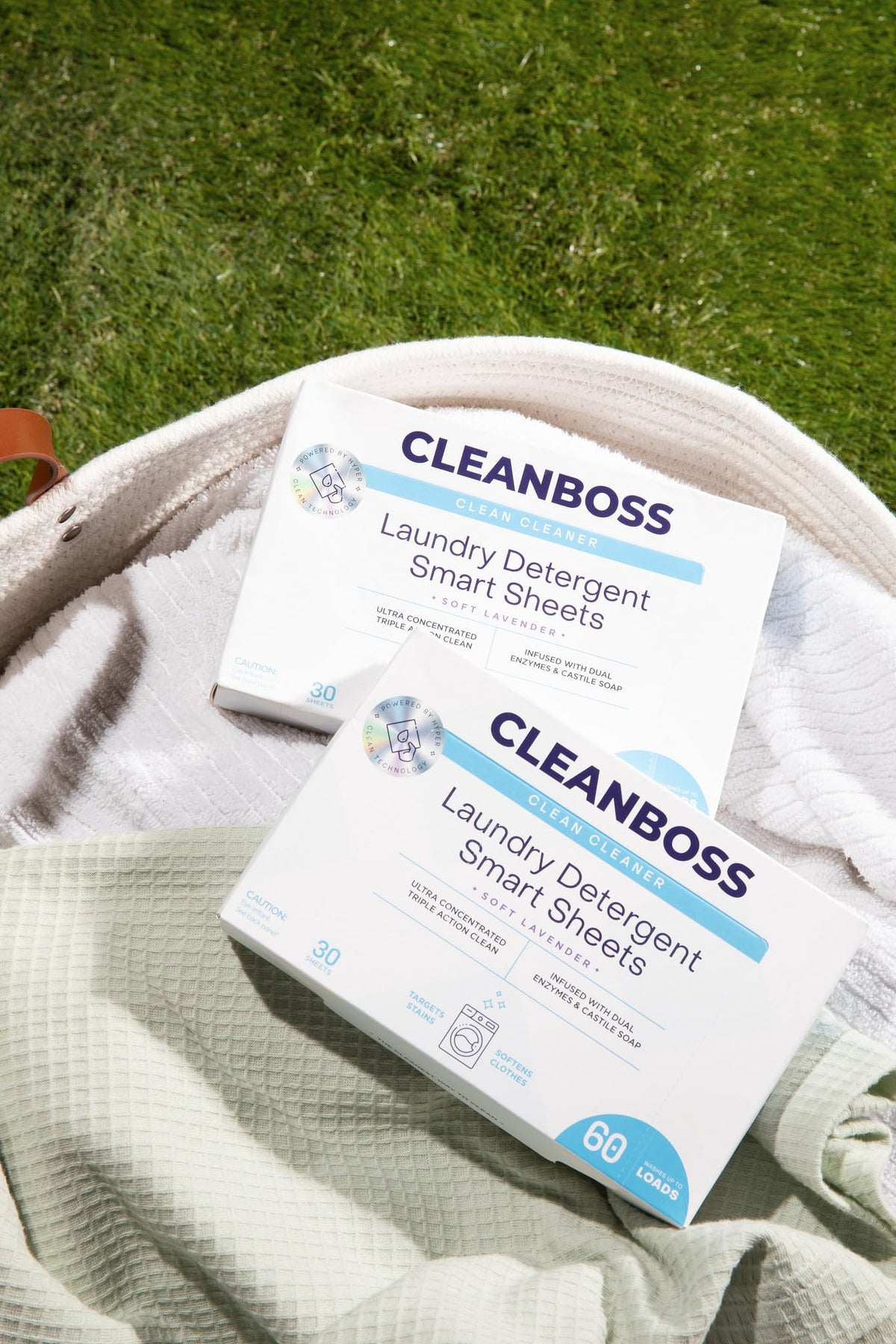 Clean Boss Laundry Detergent Sheets Smart - 60 Sheets - Liquidless Soap Fresh and Clean