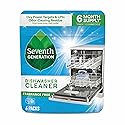 Seventh Generation Dishwasher Cleaning Packs 6 Count Free & Clear Removes odor-causing residue Powered by oxy power