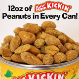 ASS KICKIN’ Jalapeno Cheddar Spicy Hot Peanuts - 12oz - Perfect Premium Ultimate Spicy Snack Gourmet Gift Hottest Peanuts - Try if you dare!