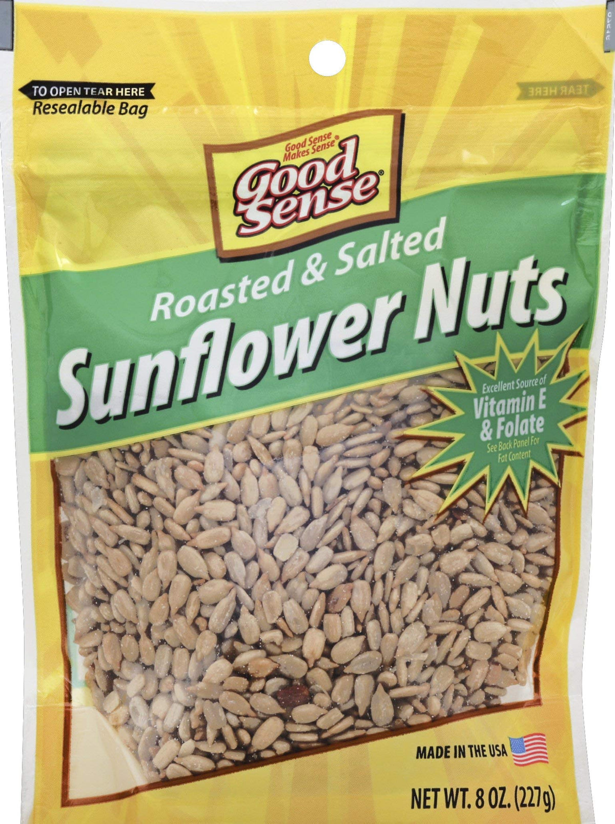 Sunflower Nuts Roasted Salted Snacks, 8 Oz - 3 Bags