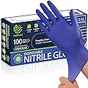 SWIFTLITE Disposable Nitrile Gloves, Food Safe, Latex-Free Powder-Free, Kitchen Rubber Gloves for Cooking, Cleaning and Food Prep (Medium, 100)