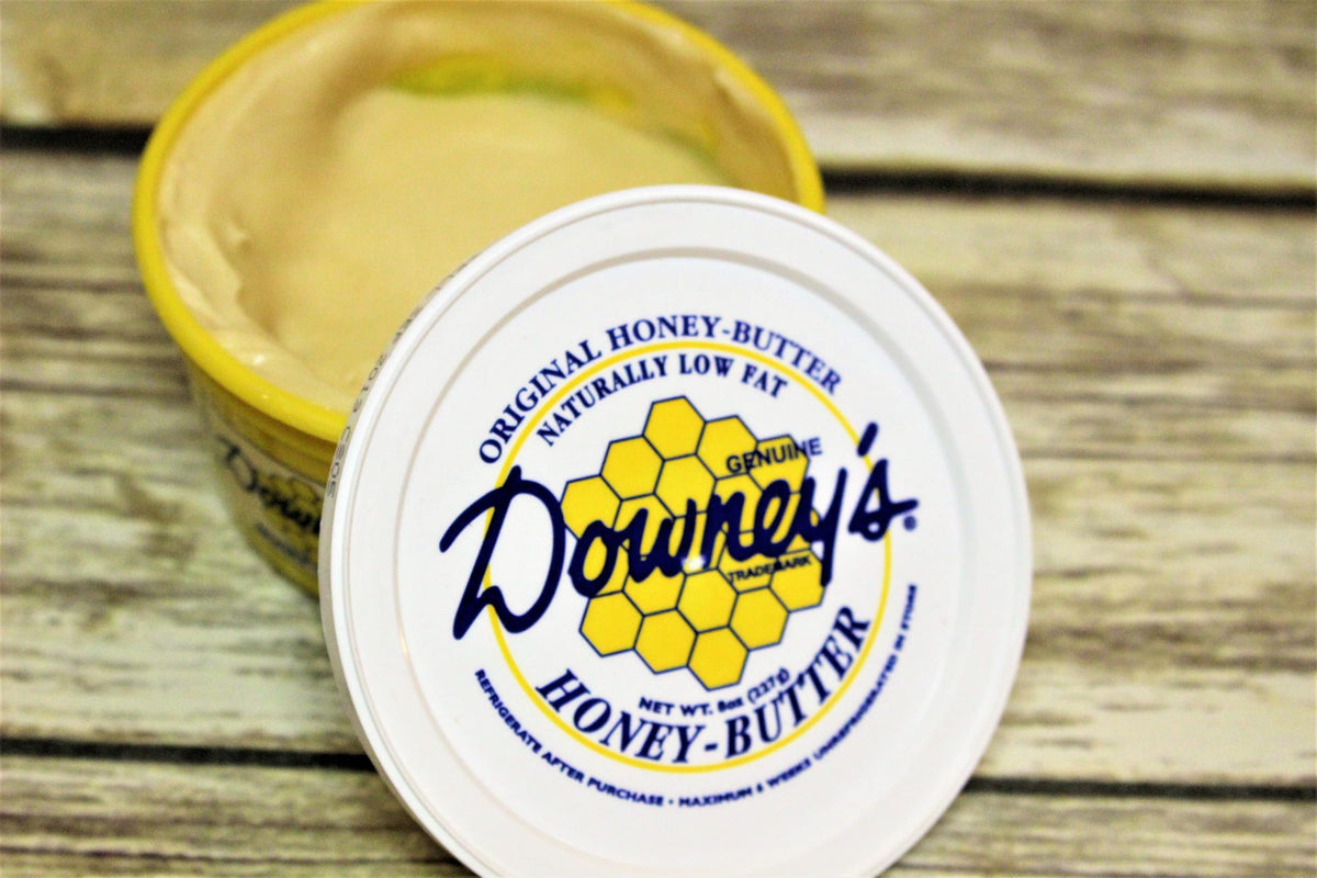 AmishTastes Downey's All-Natural Original Honey Butter, Favorite Amish Food, 8 Oz. (Pack of 6)
