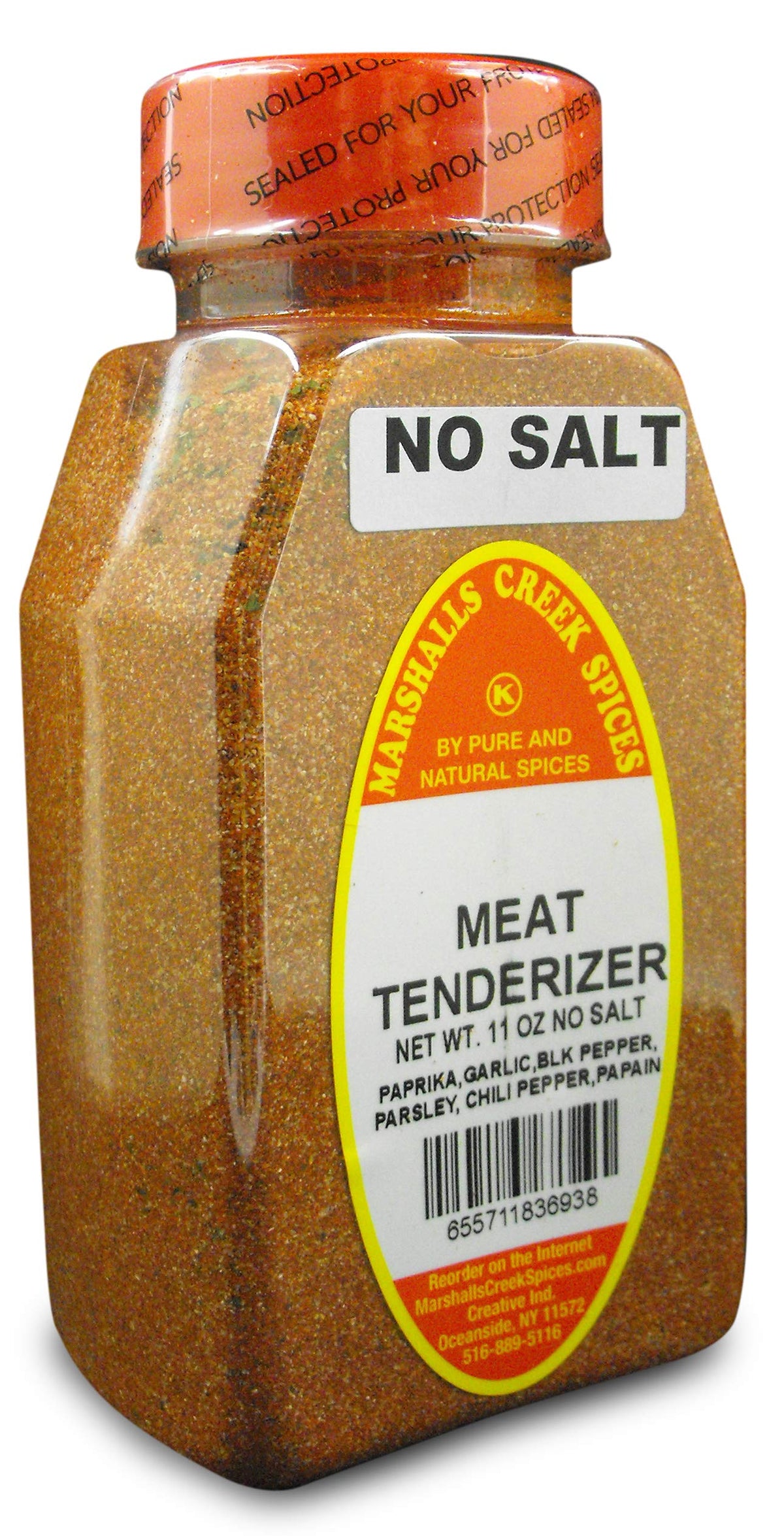 Marshalls Creek Spices Meat Tenderizer, No Salt, 11 oz