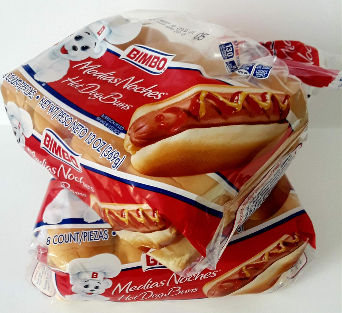 Bimbo Hotdog Buns 8ct (2 pack)