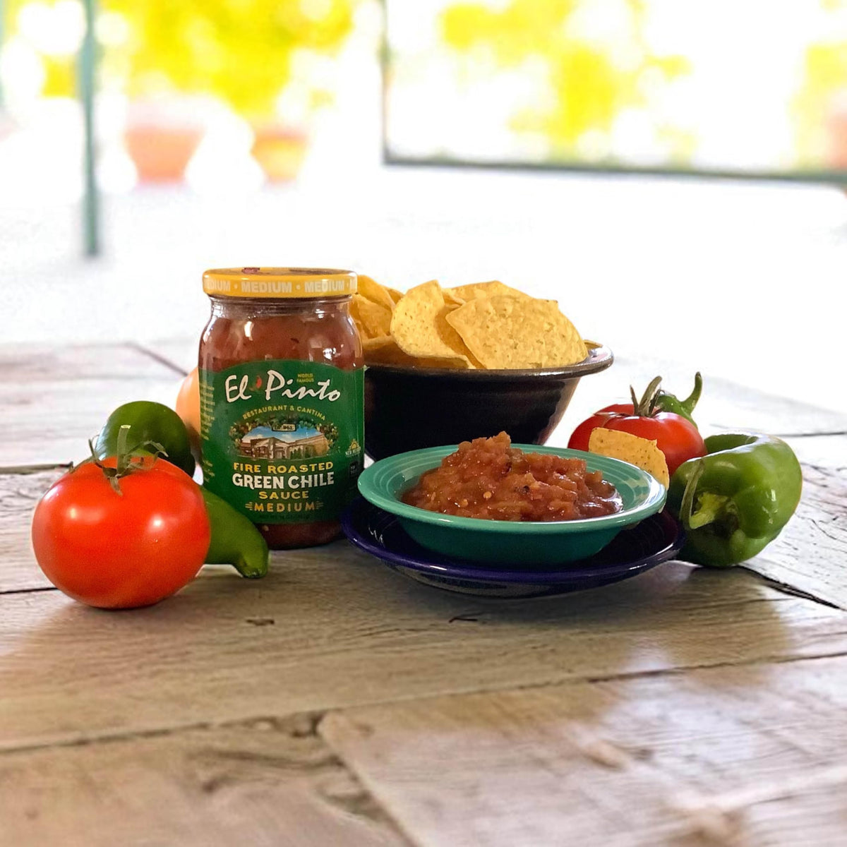 El Pinto Green Chile Sauce, Medium, 16 Ounce (Pack of 6)