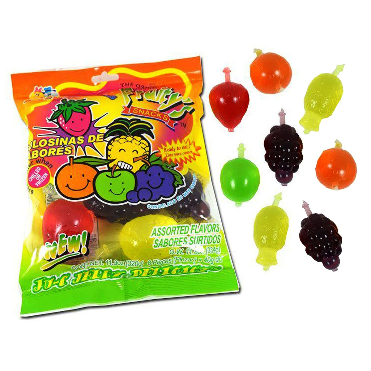 Din Don JU-C Jelly TikTok Candy 12.6oz (360g), 9 pieces X 40g