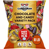 Candyman Bulk Candy Variety Pack, Individually Wrapped, 8 lb