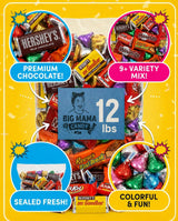 Big Mama Candy Mixed Chocolate Assortment Bulk Bag 8 lb