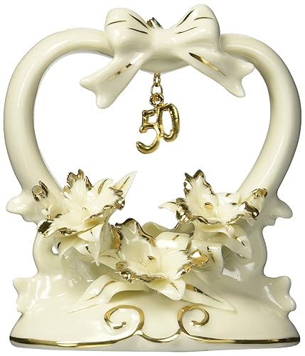 Appletree Design 50th Anniversary Orchid Cake Topper, 4-1/2-Inch Tall