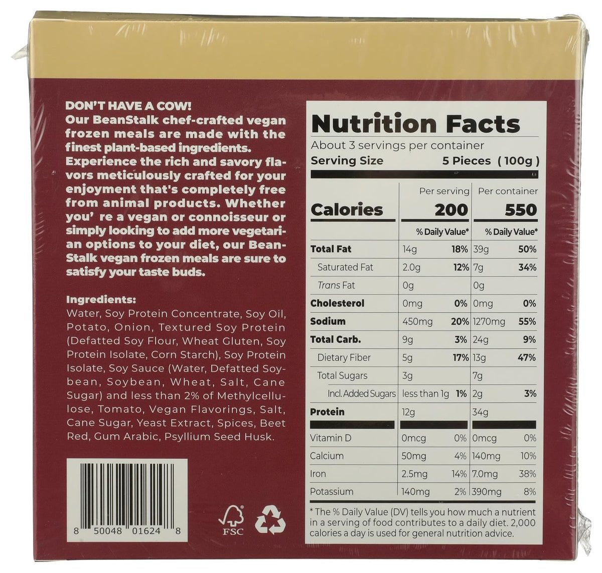BeanStalk Brands Plant Based Bundle (Pack of 3, Holiday Hosting)