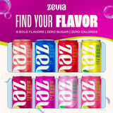 Zevia Zero Sugar Energy Drink, Raspberry Lime, 12 oz Cans (12-Pack) - Naturally Sweetened, Zero Calorie Sugar Free Energy - Non-GMO Project Verified
