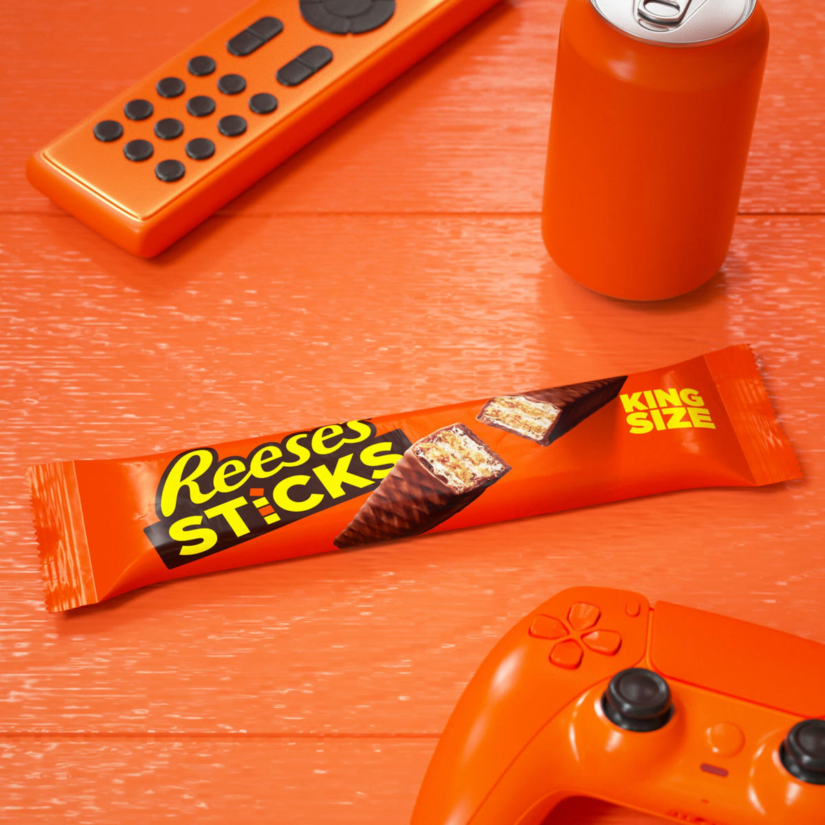 Reese's Sticks, Chocolate and Peanut Butter Creme Wafer King Size, Candy Bar, 3 Ounce