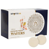 Church Communion Wafers Round 1 3/8", 1000 Count Hosts for Communion Service Unleavened Eucharist Bread