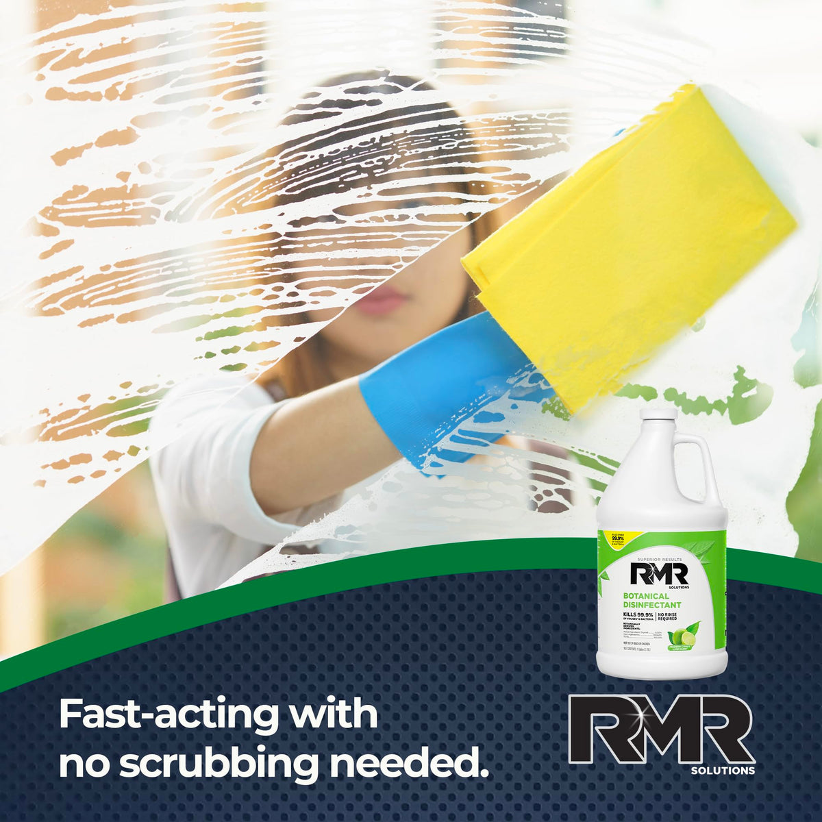 RMR Brands Botanical Disinfectant and Cleaner, Kills 99% of Household Bacteria and Viruses, EPA Registered, Gallon, 4 Pack