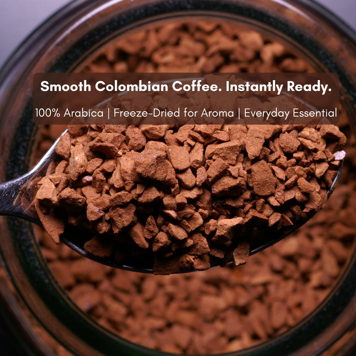 Civilized Coffee Instant Colombian Coffee Granules - Classic Roast, Non-GMO, 4.5 oz Jar (50 Servings)