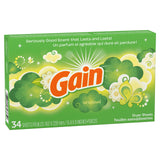 Gain Dryer Sheets - Original - 34 Sheets Per Box - Pack of 2 Boxes