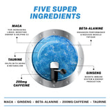 Blue Razz Slush, Zero Calories, 200mg Caffeine, 12 Pack