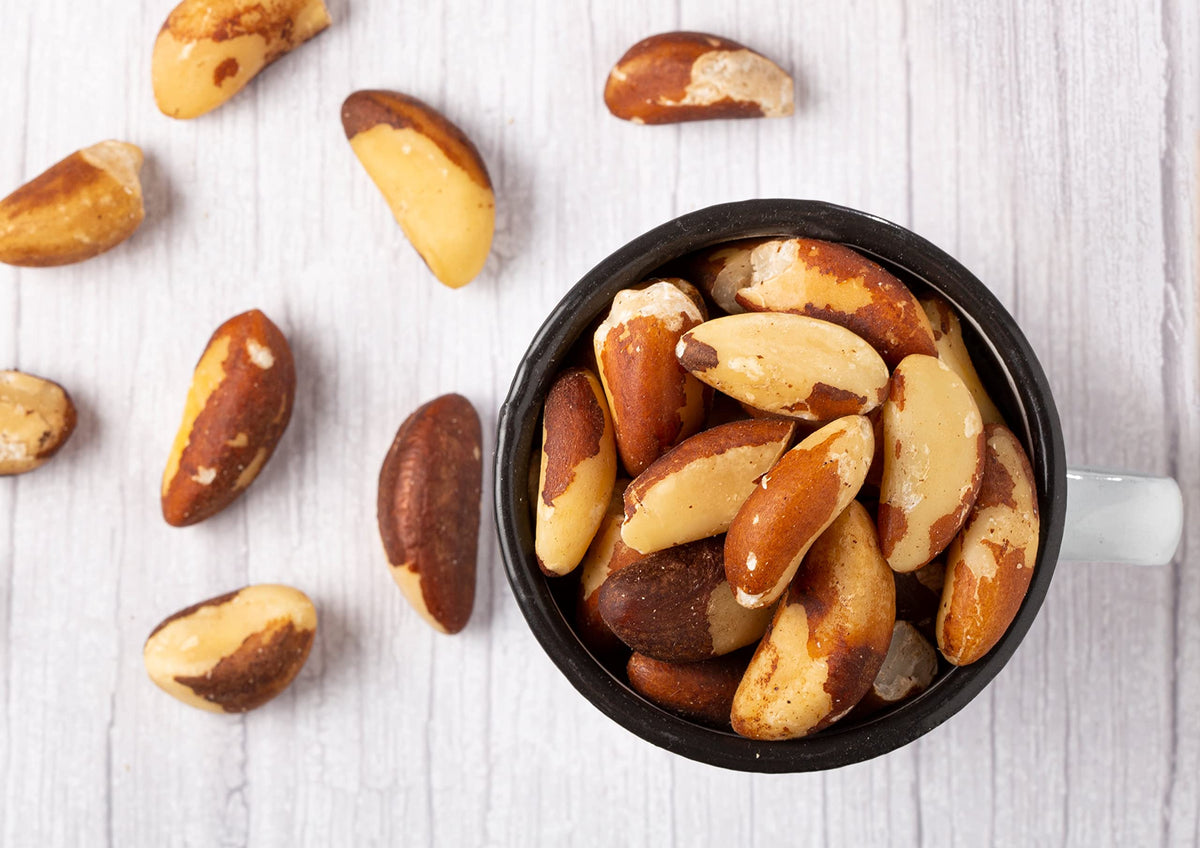 Food to Live Dry Roasted Brazil Nuts, 4 Pounds - Unsalted, Whole, Oven Roasted Brazilian Nuts, No Oil Added, Shelled, Vegan, Kosher, Bulk. Good Source