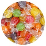Assorted Fruit Hard Candy, 3 Pound Bulk Candy (Approx. 150 pcs.), Individually Wrapped Hard Candy, Fruit Discs Candy, The Hampton Popcorn & Candy