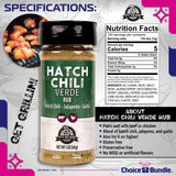 Pit Boss Hatch Chili Verde Premium Barbecue Mixed Seasoning Spice & Rub 2 pk Choice Bundle (10 oz) + Guide & Keychain Bottle Opener (4 Items)!
