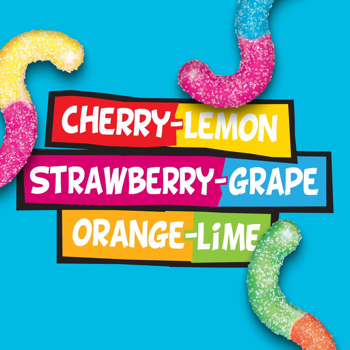 Sour Gummy Worms - 5 lb Bulk Bag - Sweet & Sour Fruit Flavored Gummy Candy - Soft Chewy Worm Candy for Parties, Candy Bowls & Snacking