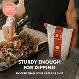MASA Chips Cobanero Chili Flavored Corn Tortilla Chips Cooked in Beef Tallow - Seed Oil Free Snack, 2pk×5 oz each- Handmade with Only Naturally Grown