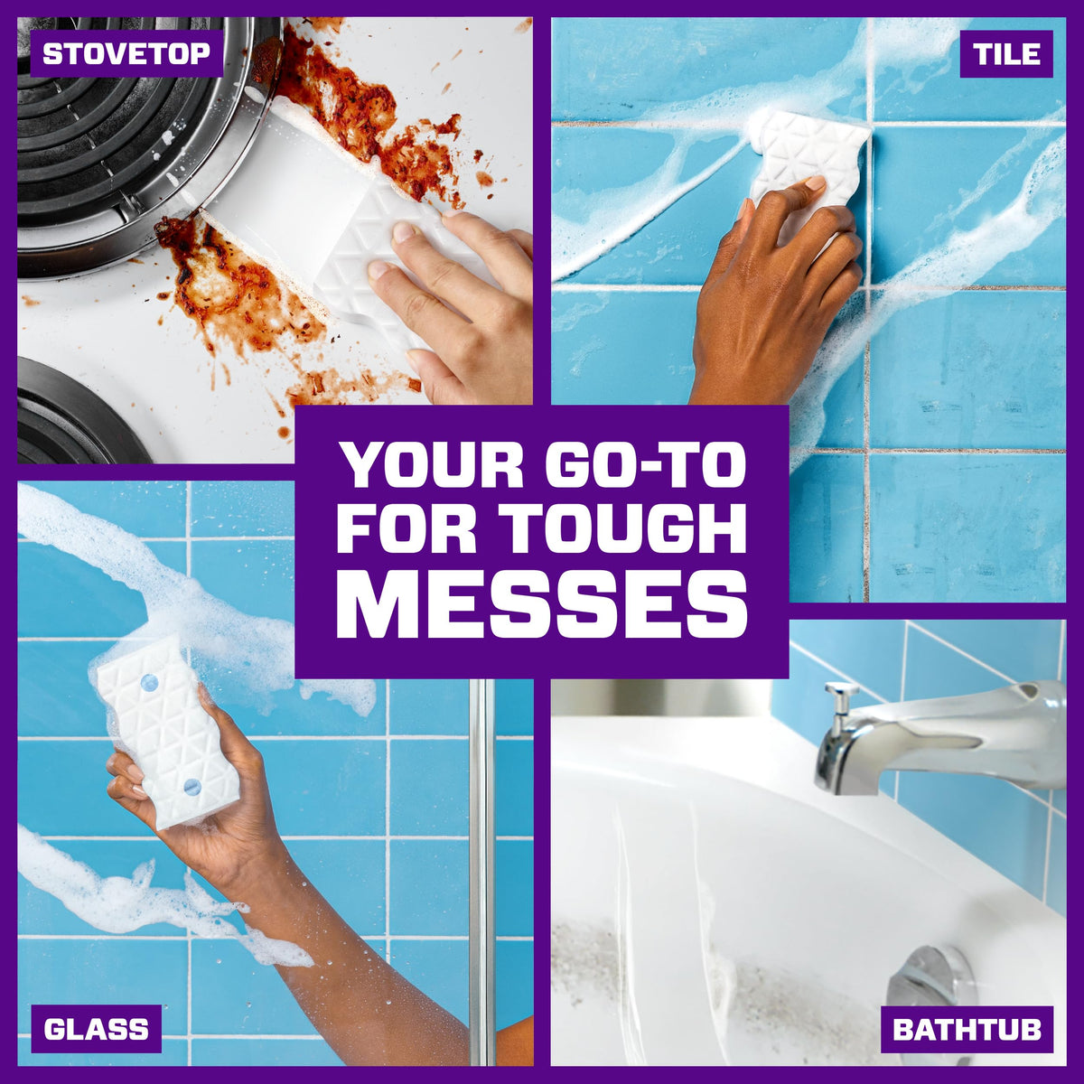 Mr. Clean Magic Eraser Ultra Foamy Multi Purpose Cleaner, Foaming Magic Eraser Sponge Multi Surface Cleaner, 1ct