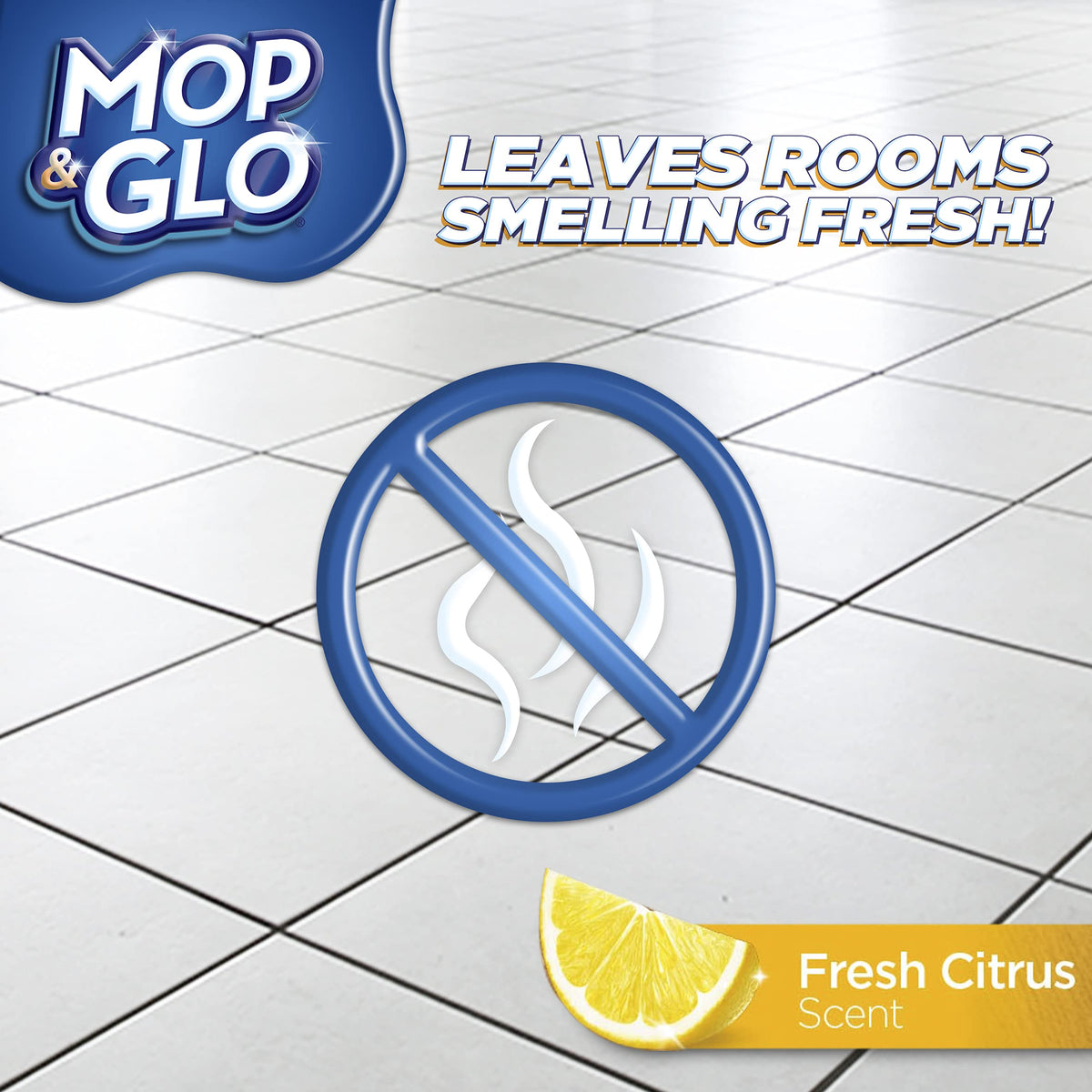 Mop & Glo Professional Multi-Surface Floor Cleaner, Fresh Citrus Scent, 64 Oz