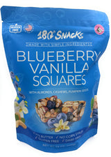 180 Snacks, Blueberry Vanilla Squares, with Almonds, Cashews, Pumpkin Seeds, 15 oz.