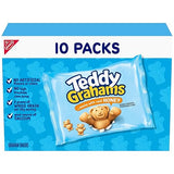 TEDDY GRAHAMS Honey Graham Snacks, 10 Kids Snack Packs