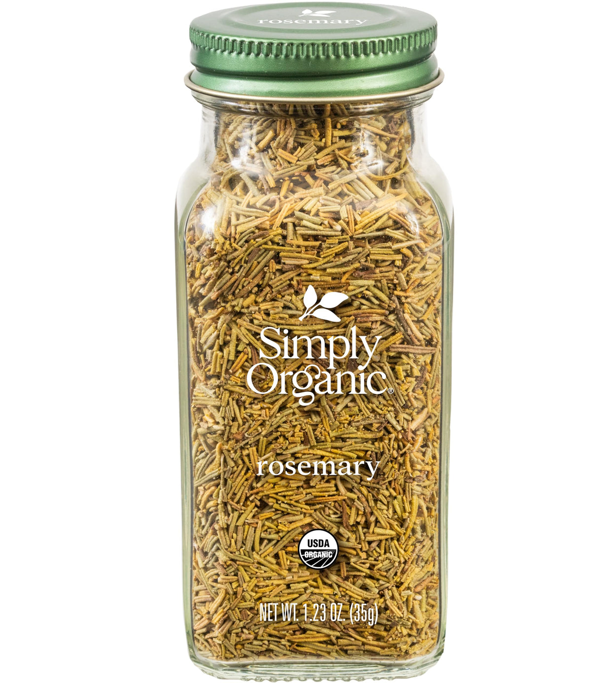 Simply Organic Whole Rosemary Leaf, 1.23 Ounce, Pungent, Herbaceous, Fresh Earthy Taste & Aroma, Kosher, Certified Organic
