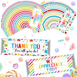 Moinchore 100 Pcs Candy Bar Wrappers We Appreciate You Theme,Dot
