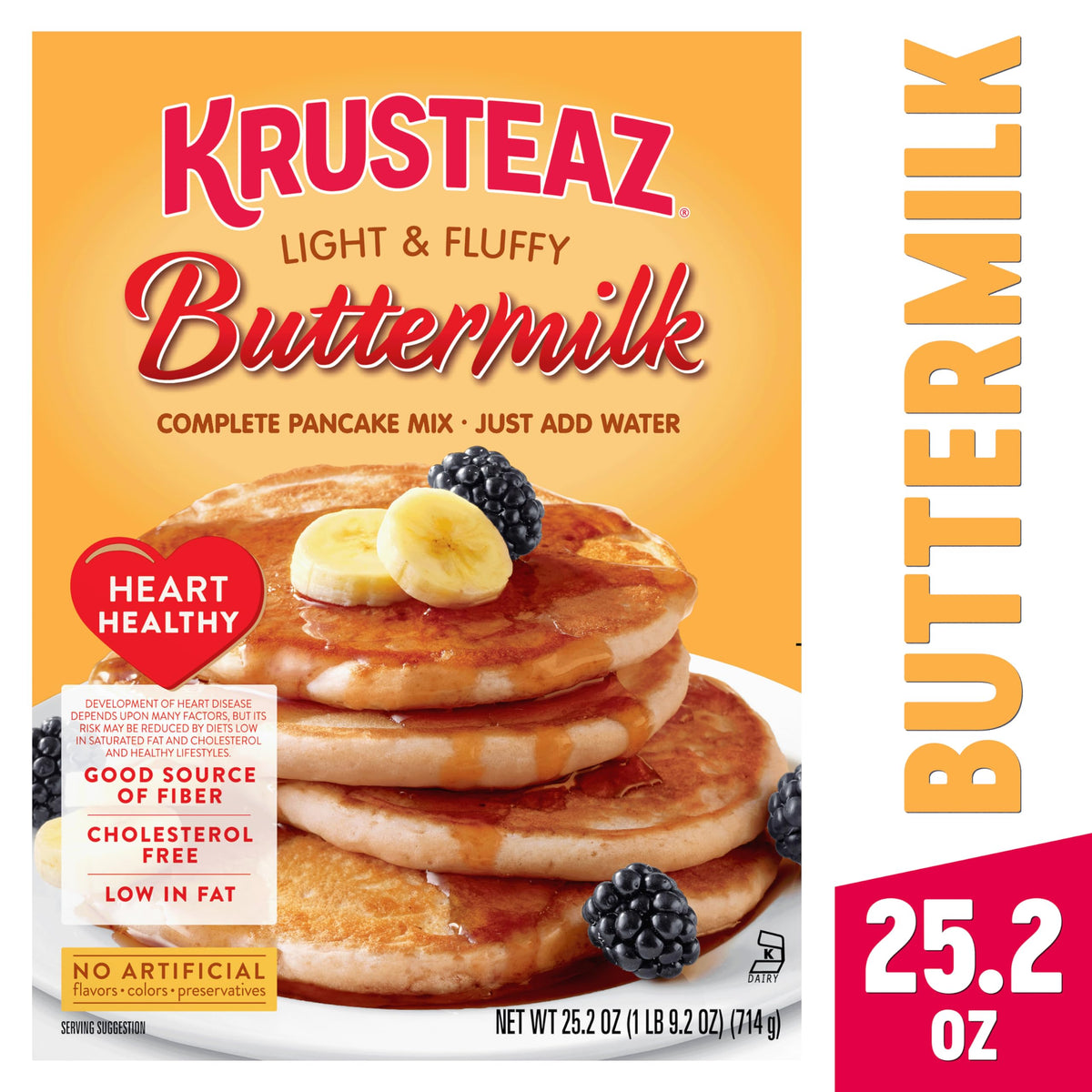Krusteaz Heart Healthy Pancake, 25.2 Oz