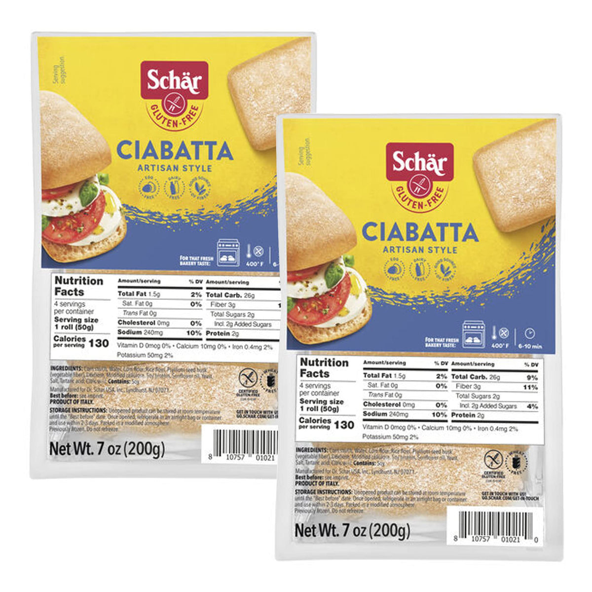 Schar Ciabatta [2 Pack]