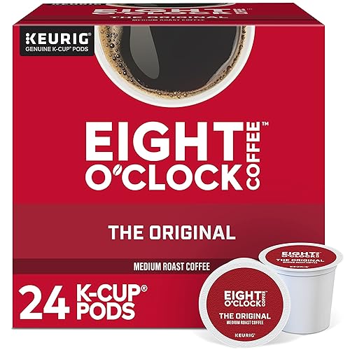 Eight O'Clock Coffee The Original, Single-Serve Keurig K-Cup Pods, Medium Roast Coffee, 24 Count