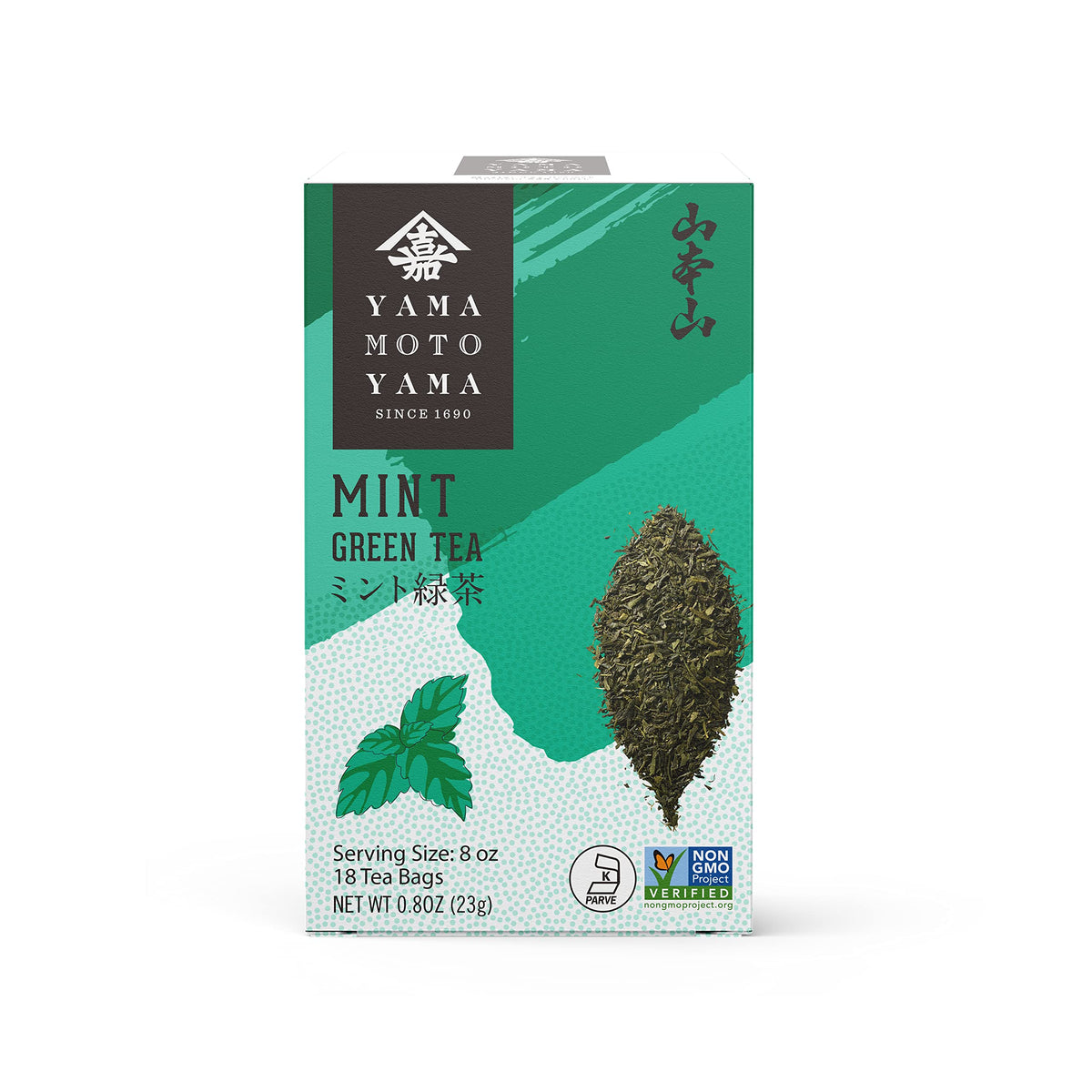 Yamamotoyama Mint Green Tea, 18 bags