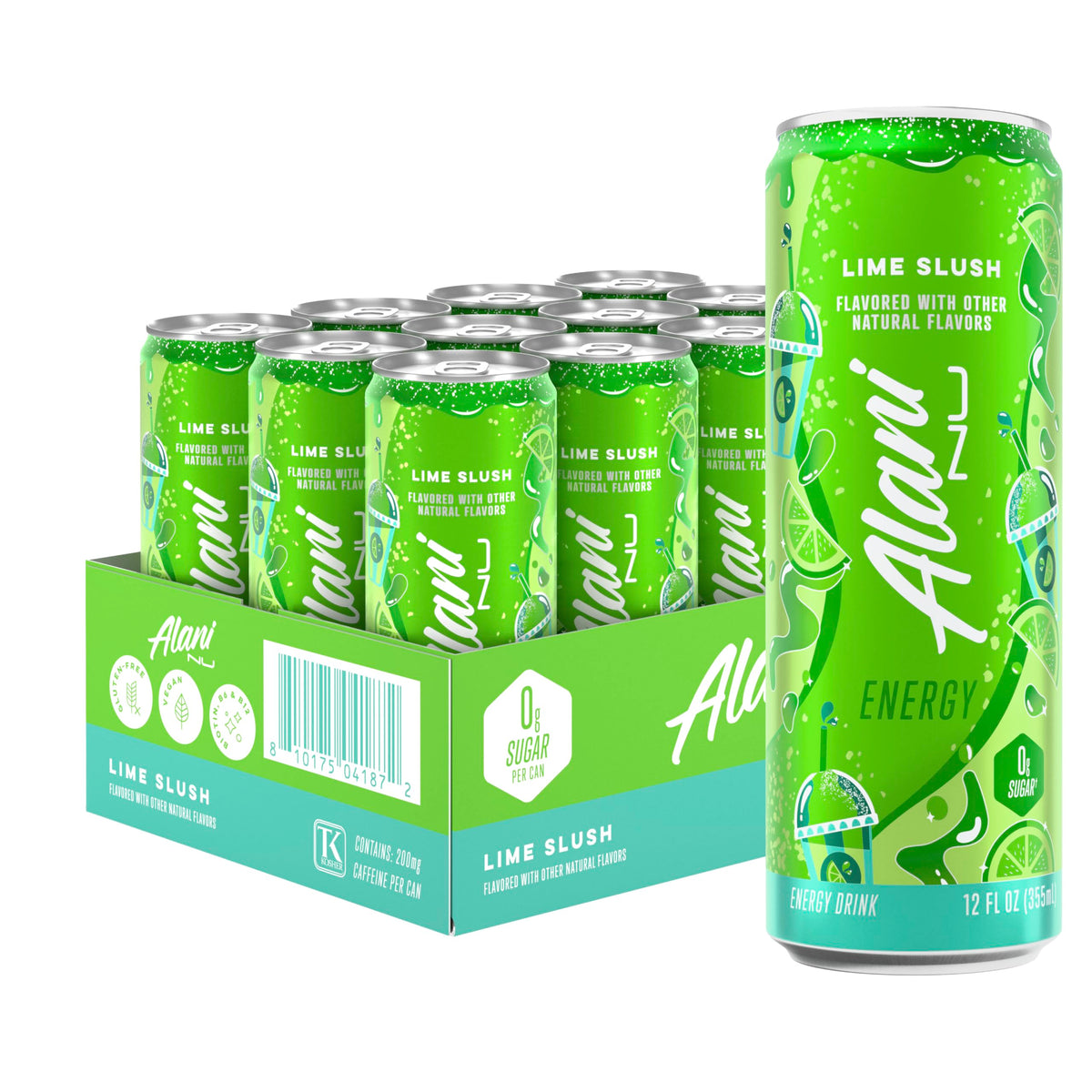 Alani Nu Lime Slush Sugar Free Energy Drink (Pack of 12)