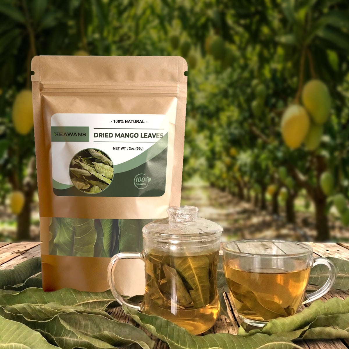 Dried mango leaves 2oz