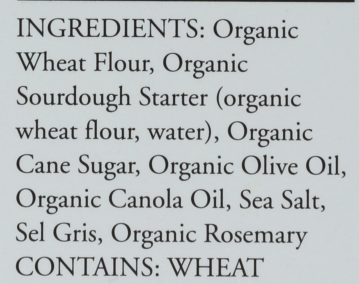 Rustic Bakery, Flatbread Rosemary Olive Oil Organic, 6 Ounce