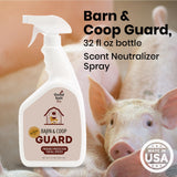 Good Salt Pet Barn & Coop Guard, Natural Animal-Friendly Scent Control Spray, Freshens Living Space and Bedding, 32 Ounce Bottle