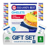Salutem Vita - Ham & Cheese Omelets, Protein-Rich Breakfast Gift Set - Pack of 8